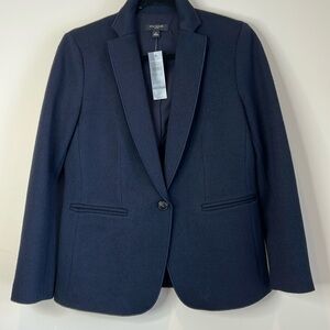 NWT Ann Taylor Navy Wool Blend Blazer 6P  ⭐️Host Pick⭐️